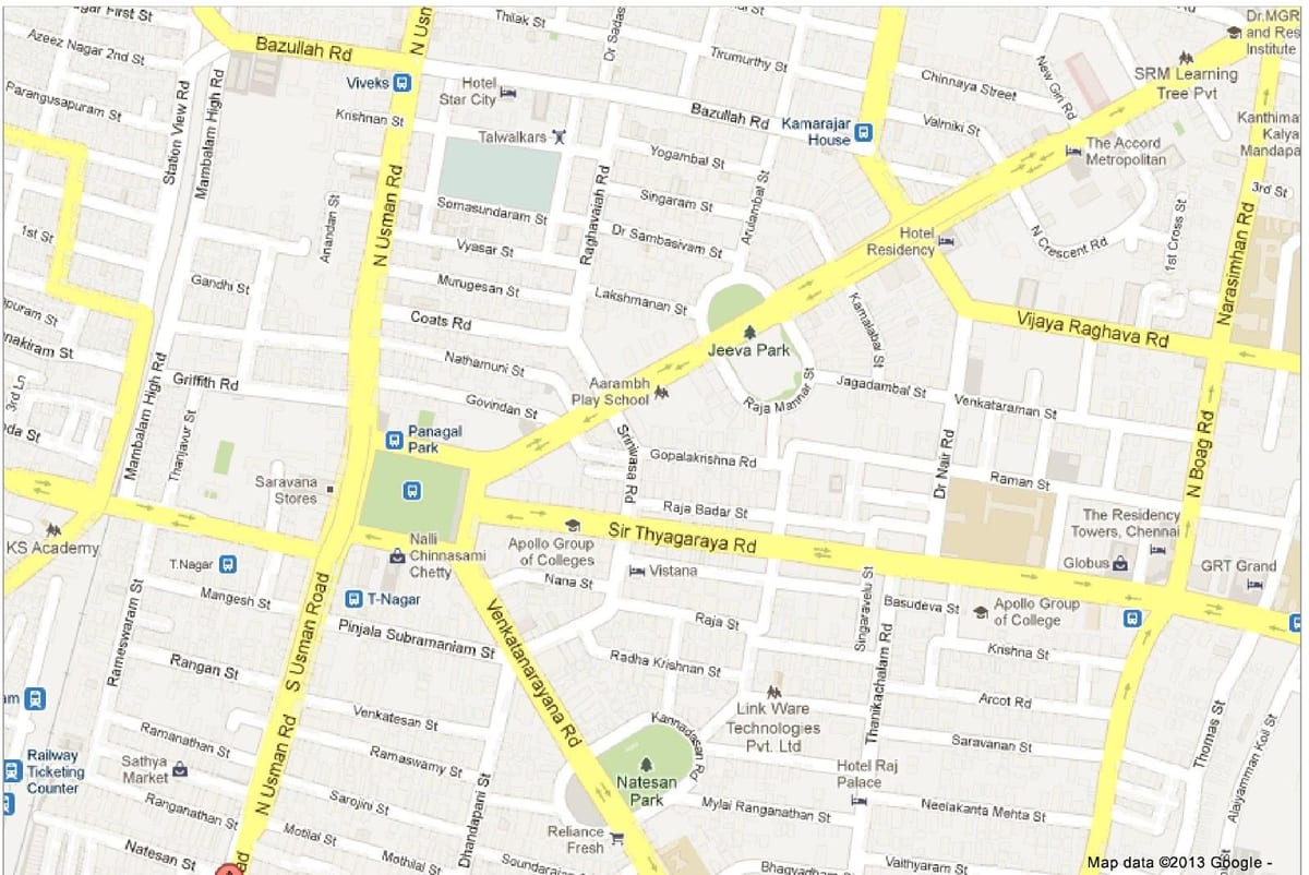 ramani ya dar es salaam t Nagar