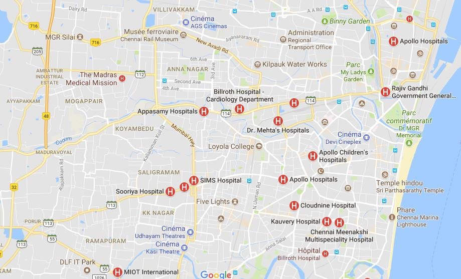 ramani ya Hospitali dar es salaam 